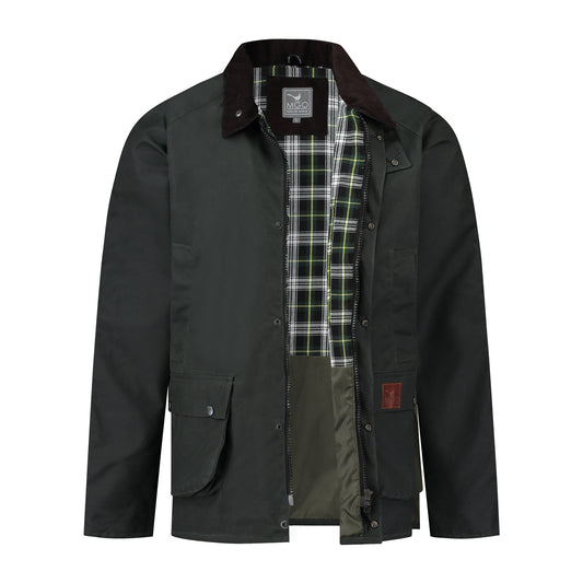 Boris - Wax jacket - Men - Olive CVO