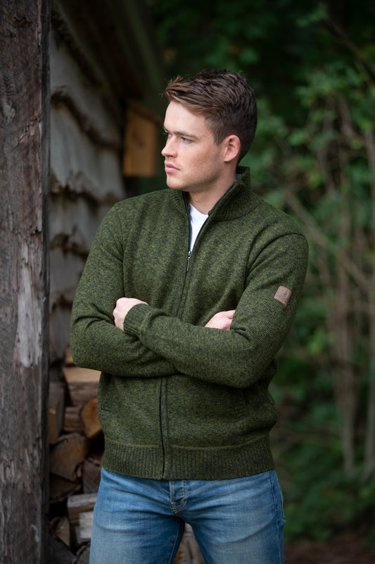 Pine - Cardigan - Men - Olive MV