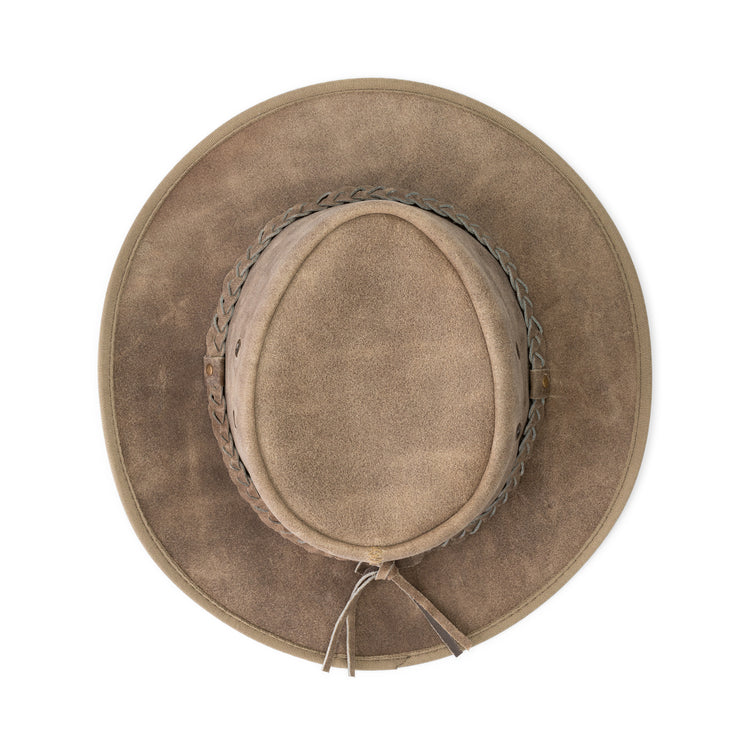 Brooke - Leather hat - Grey ACC2