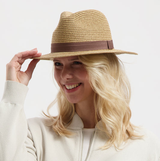 Bolton - Straw hat - Unisex - Sand ACC2